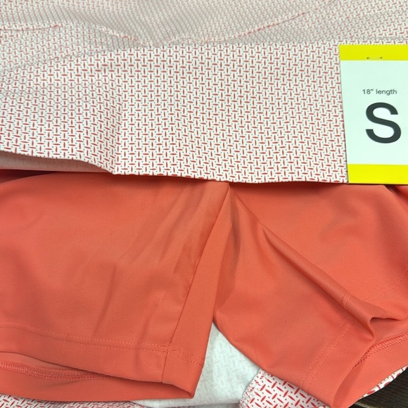 S.C. & C0. Tummy Control Skort Small Coral Print Pockets New With Tags - Picture 7 of 13